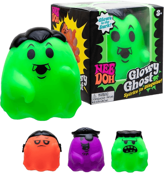 Schylling NeeDoh Needohween Glowy Ghost - Halloween 2026