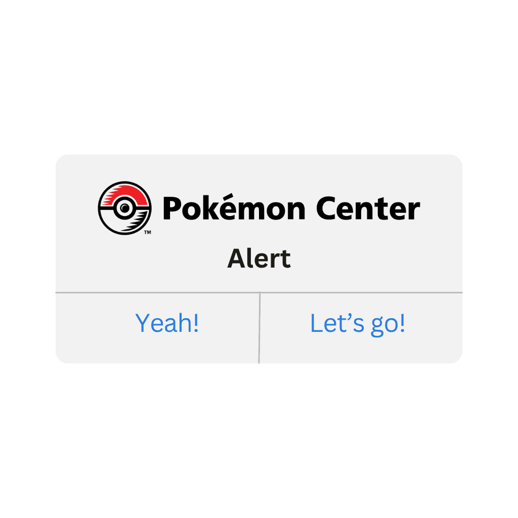 Pokémon Center Alert!